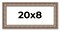 Panoramic Ornate Gold Picture Frame - UV Acrylic, Foam Board Backing, Hanging Hardware